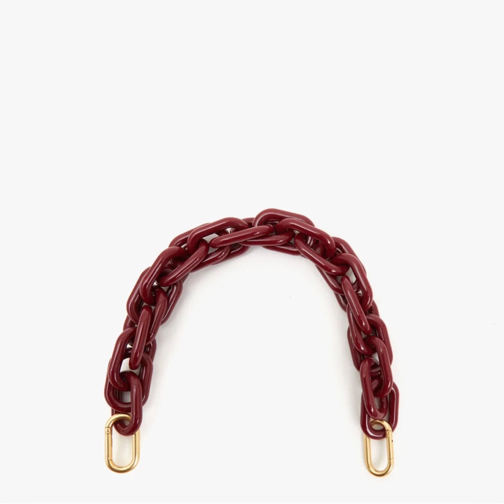 Clare V shortie strap - oxblood